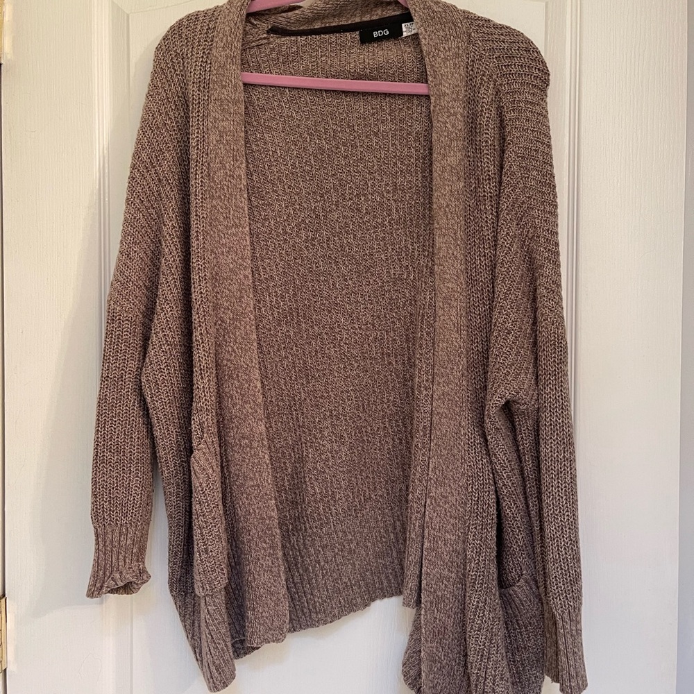 Urban Outfitters BDG Brown Cardigan with Pockets